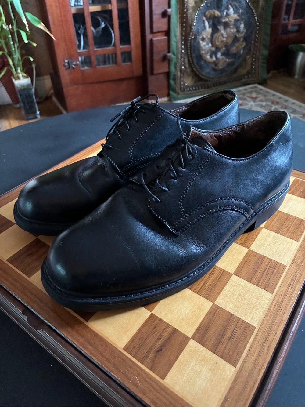 Banana Republic Black Leather Derby Shoes